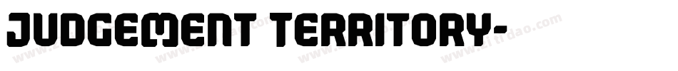 Judgement Territory字体转换